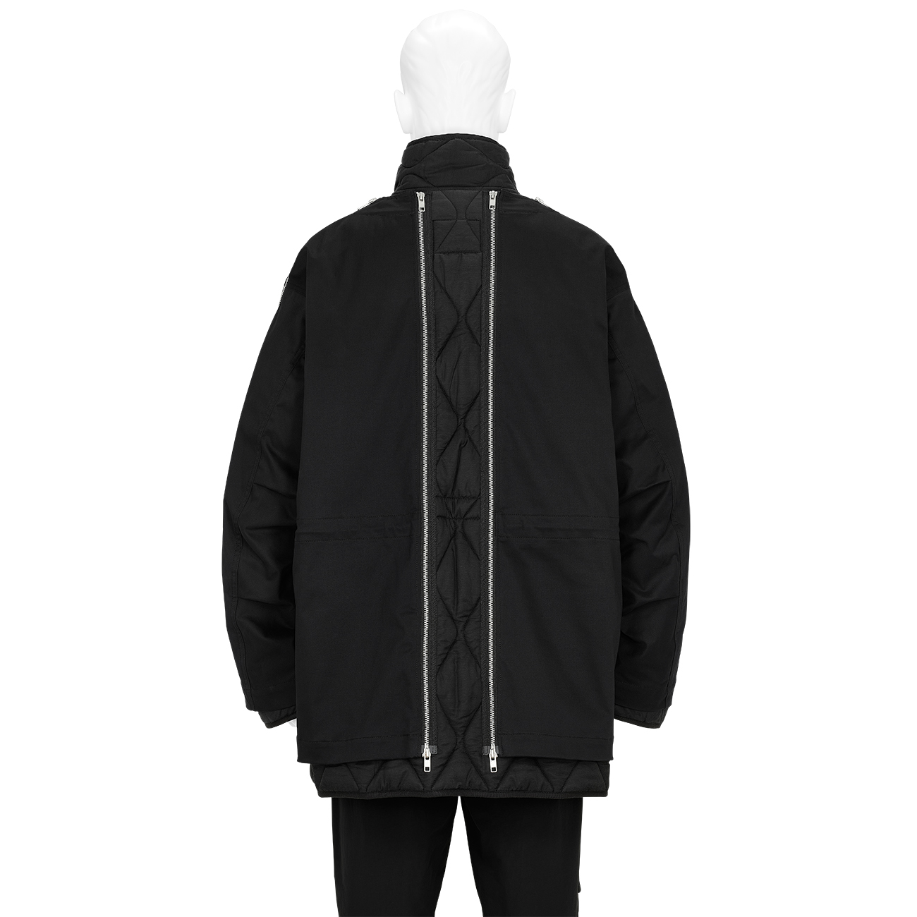 ALMOSTBLACK 18ss zip design  jacket