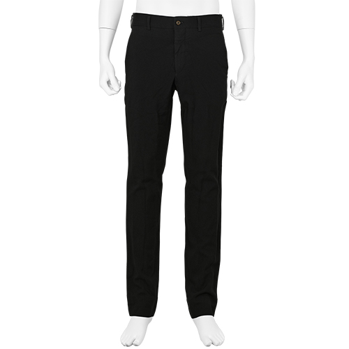 POLYESTER SLIM PANT BLACK