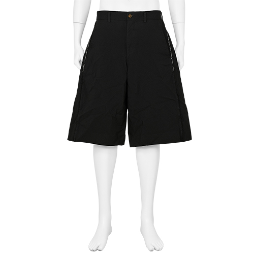 POLYESTER SHORTS BLACK