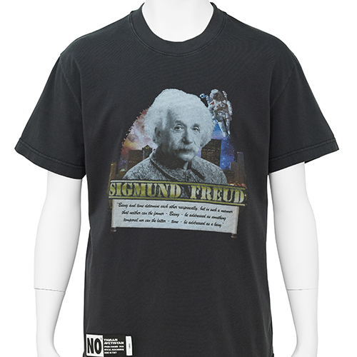 BASIC TEE [ ALBERT EINSTEIN ] BLACK