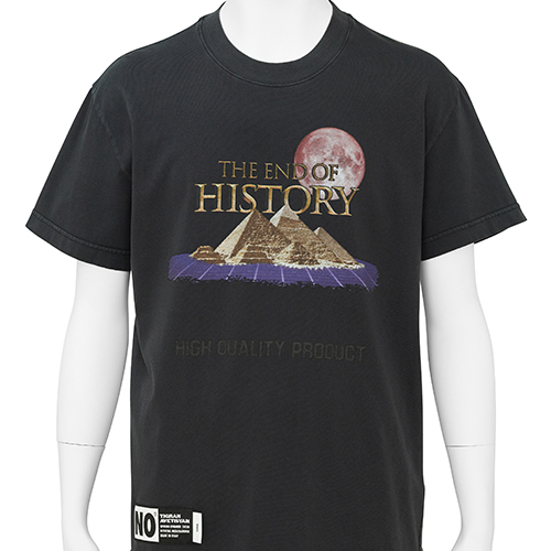 BASIC TEE [ THE END OF HISTORY ] BLACK