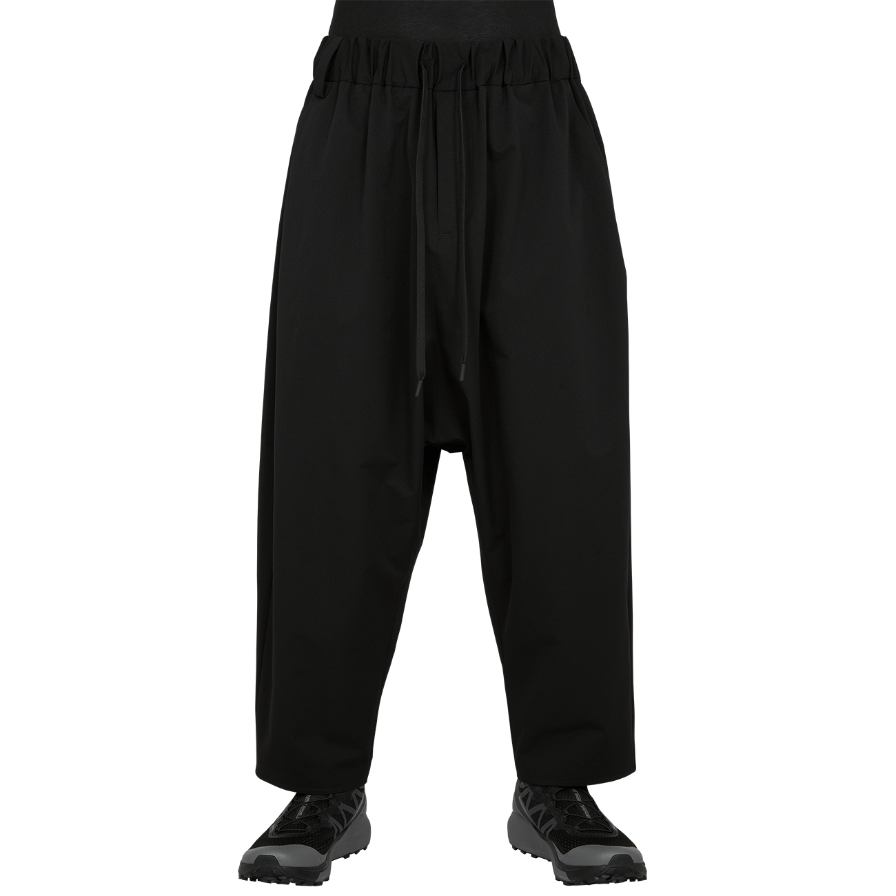 WHITE MOUNTAINEERING BLK (ホワイトマウンテニアリング ビーエルケー) - 22AW STRETCHED SARROUEL PANTS BLACKの詳細画像2