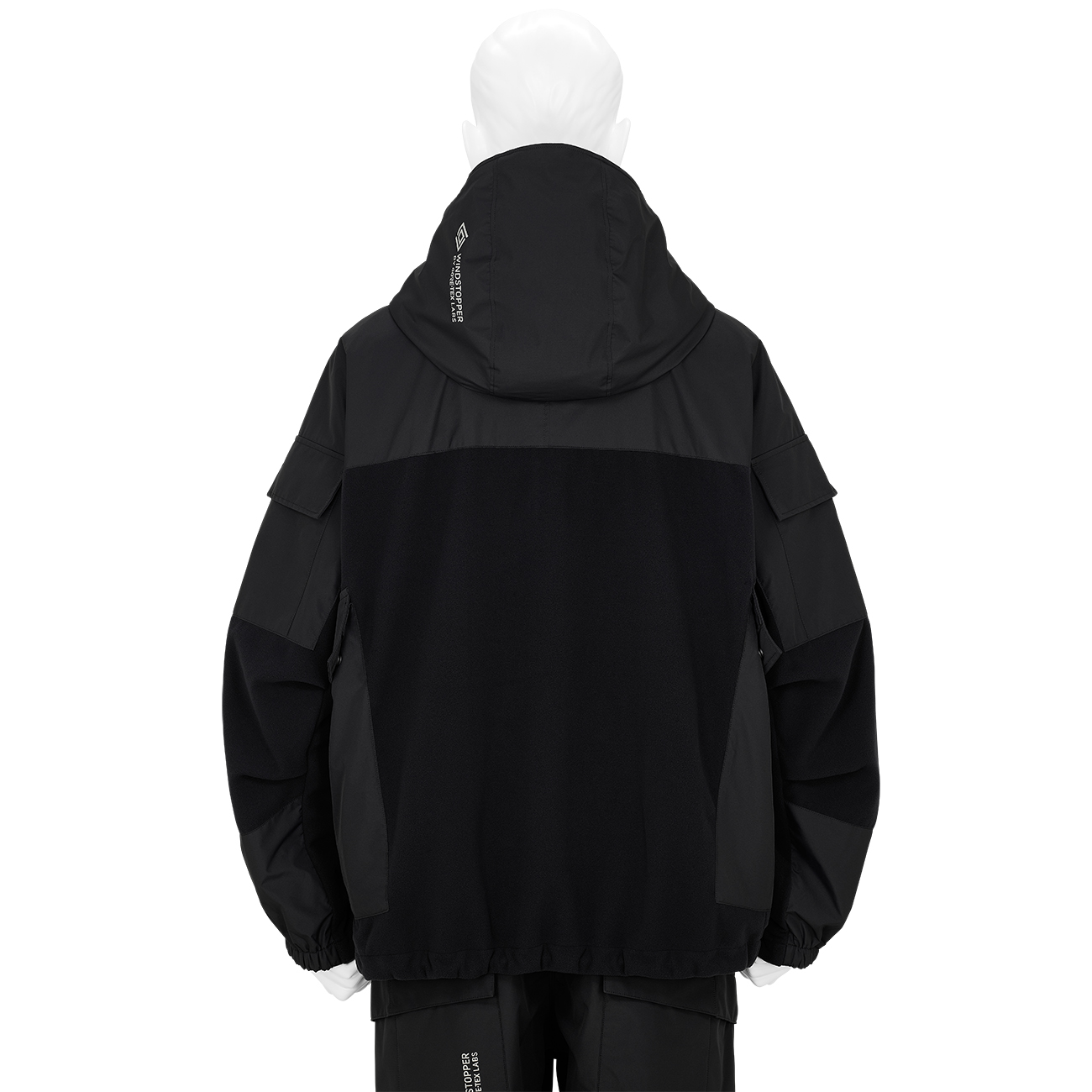 WINDSTOPPER BY GORE-TEX LABS 2L POLARTEC JACKET BLACK - D-VEC×