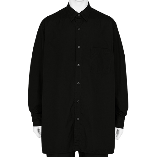 22AW LONG SHIRT BLACK