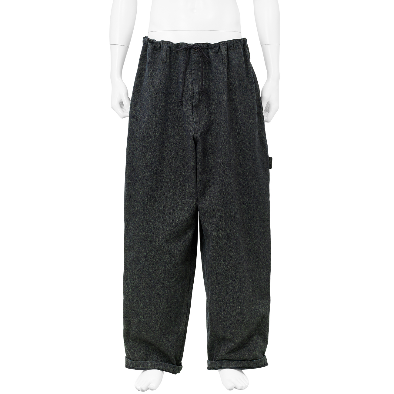 PAINTER PANTS BLUE GREY - Yohji Yamamoto POUR HOMME (ヨウジ