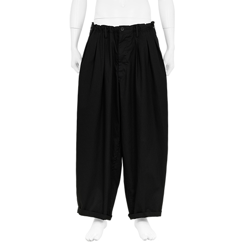 12 TUCK PANTS BLACK