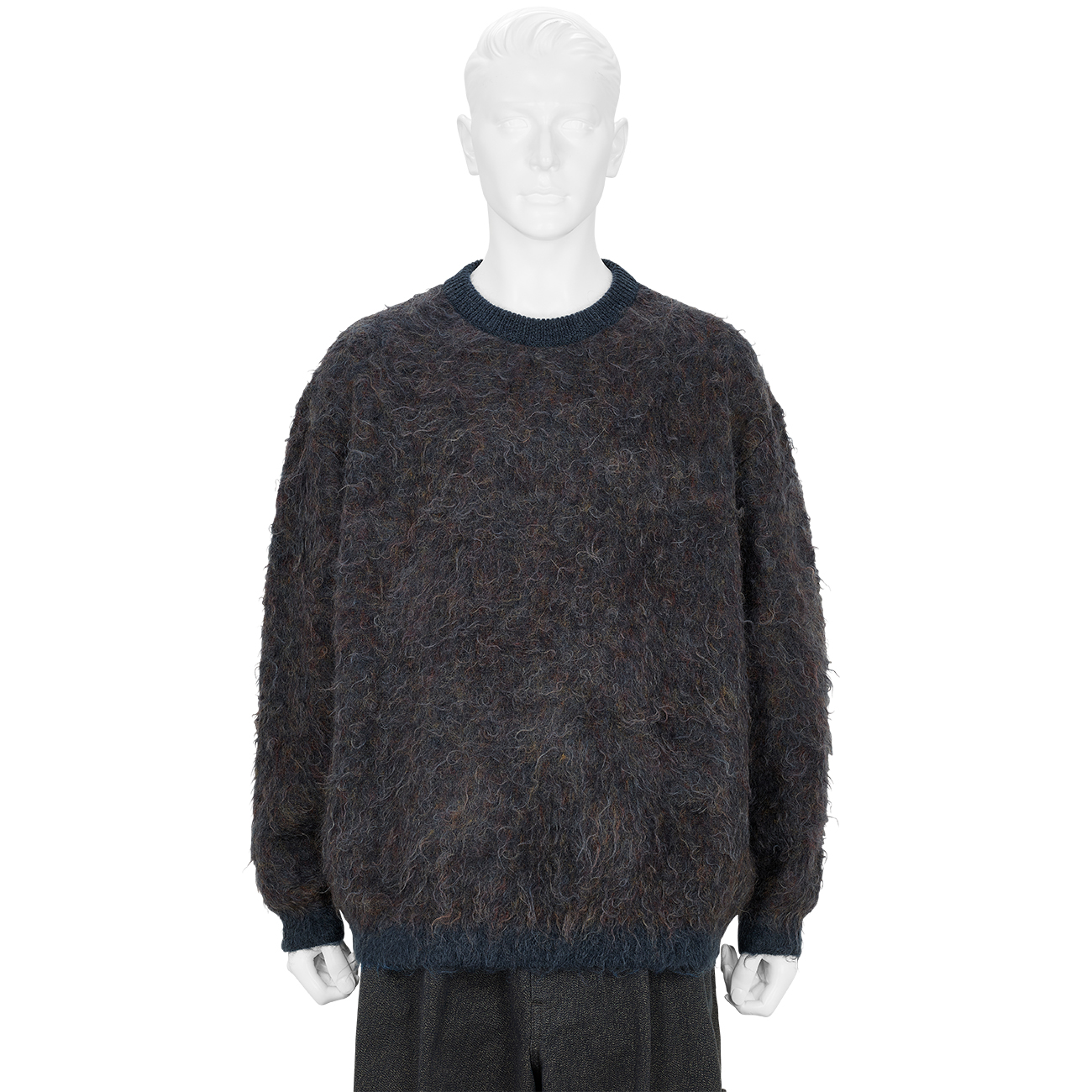 YOKE/ヨーク/3COLOR JACQUARD MOHAIR SWEATER