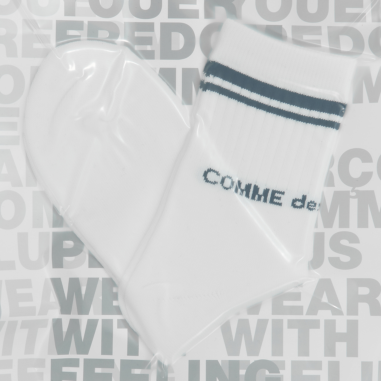 SOCKS WHITE - COMME des GARCONS HOMME PLUS (コム デ ギャルソン