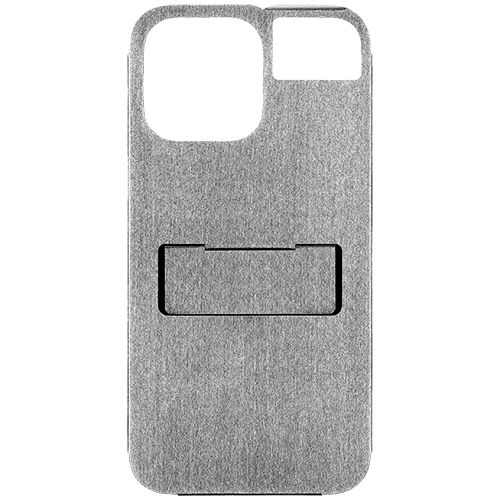 iPhone 14 - 16 PRO MAX , PLUS CASE ( STRAIGHT VIBRATION FINISH ) SILVER