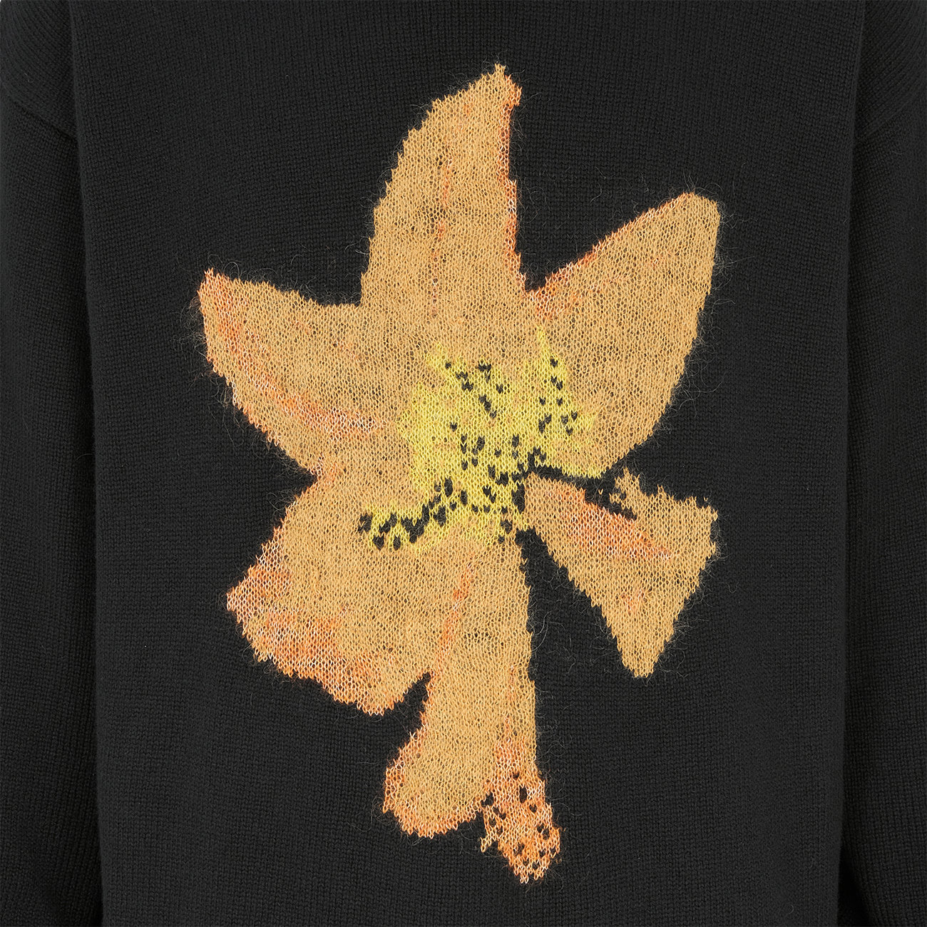 購入 ヨウジヤマモト 7G FLOWER INTERSIA JACQUARD TURT asakusa.sub.jp