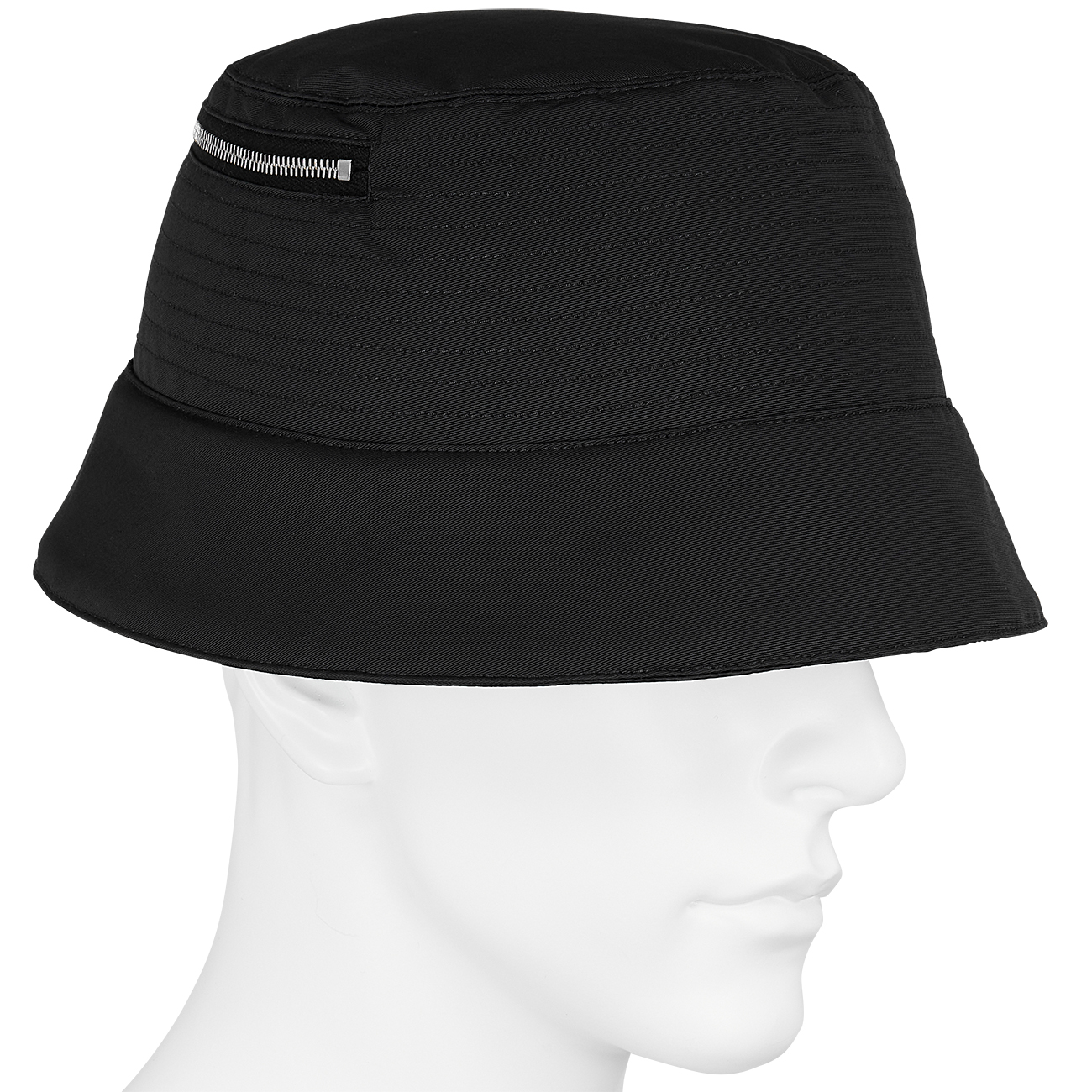 BUCKET HAT WITH ZIP BLACK - RICK OWENS DRKSHDW (リック オウエンス