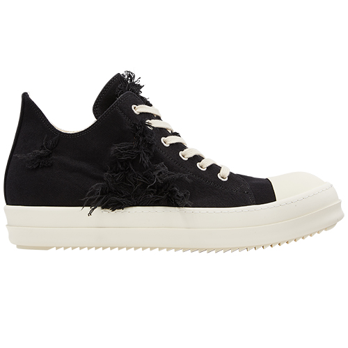 SINGLE SOLE LOW CUT SNEAKERS SLASH DENIM BLACK