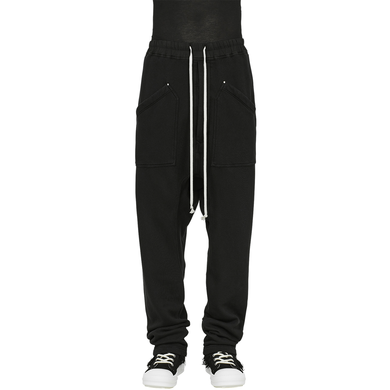 DRAWSTRINGS CARGO PANTS BLACK - RICK OWENS DRKSHDW (リック オウエンス ダークシャドウ