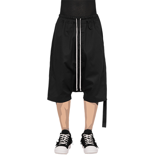 DRAWSTRINGS PODS SHORTS BLACK