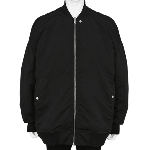 JUMBO FLIGHT JACKET WITH PADDING BLACK