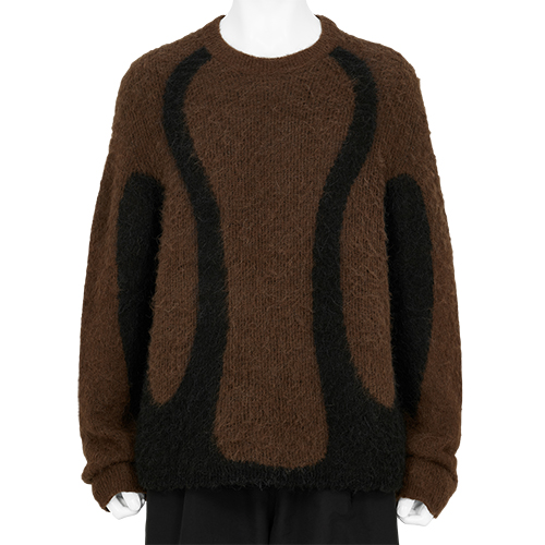 LIQUID SWEATER BROWN BLACK