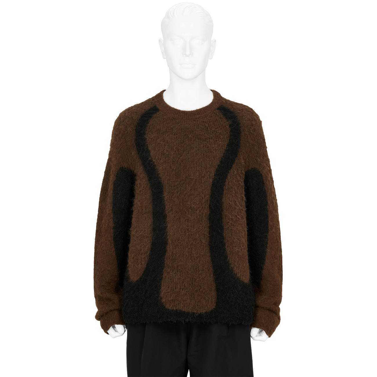 LIQUID SWEATER BROWN BLACK