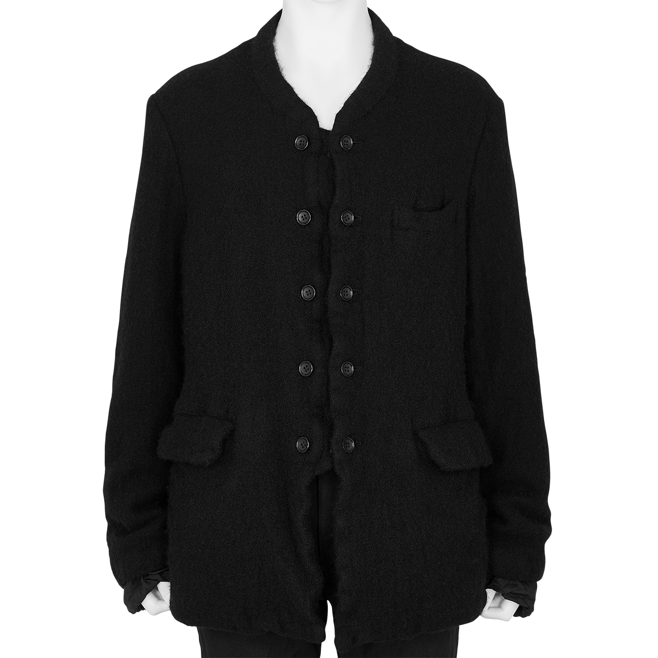 FULLING WOOL JACKET BLACK - COMME des GARCONS HOMME PLUS (コム デ