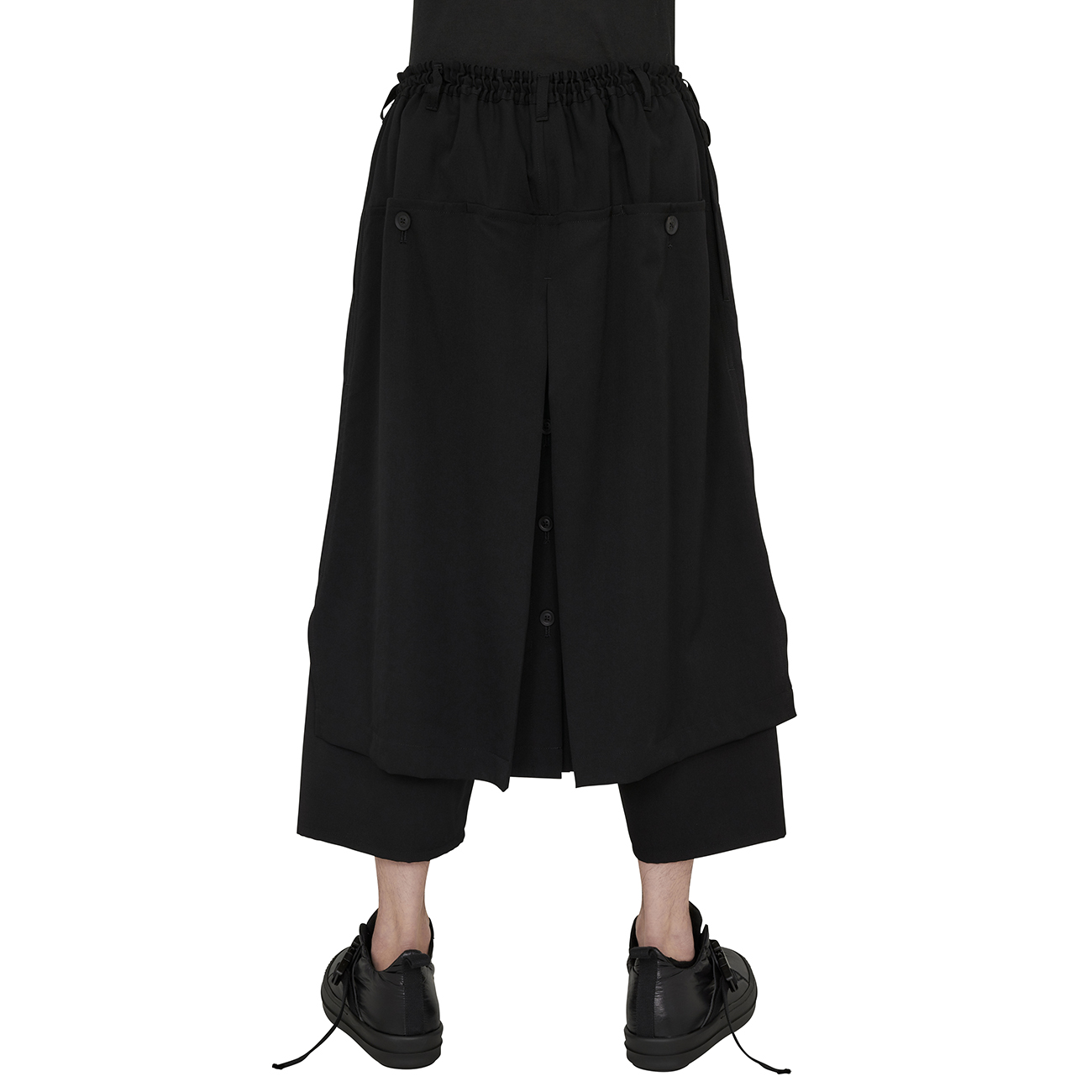 20AW WOOL WRAP PANTS BLACK