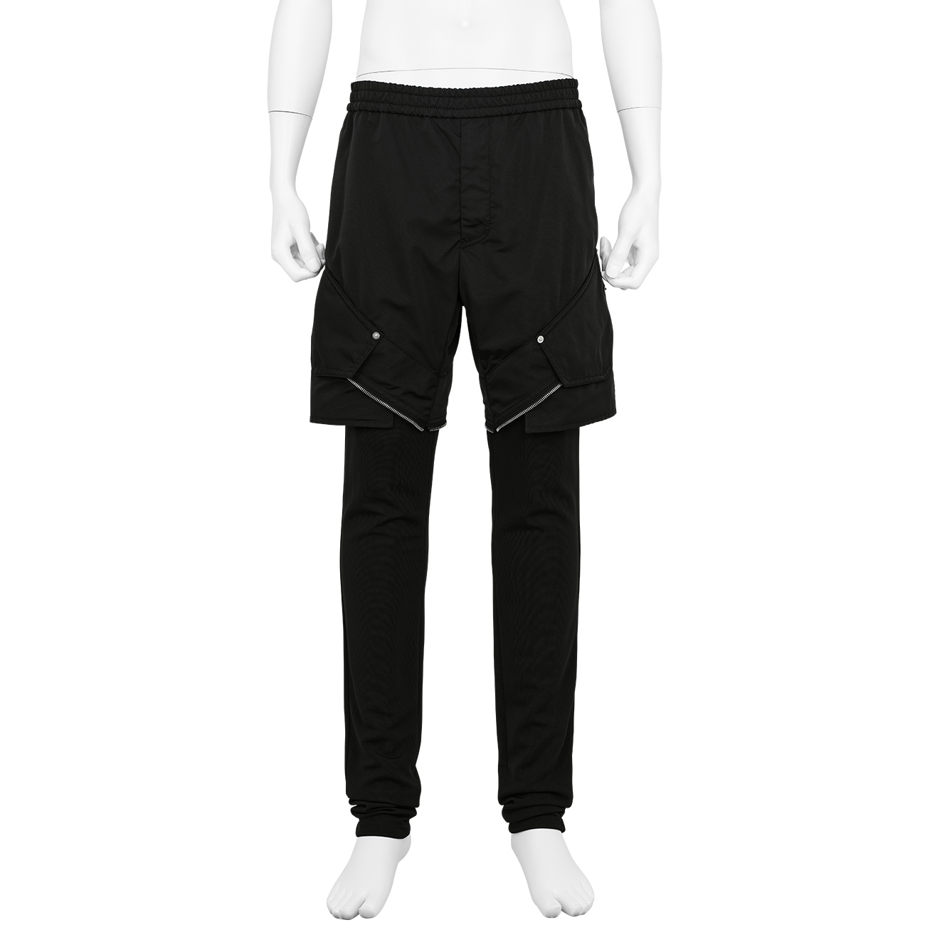 ZIP OFF TRACK PANT BLACK