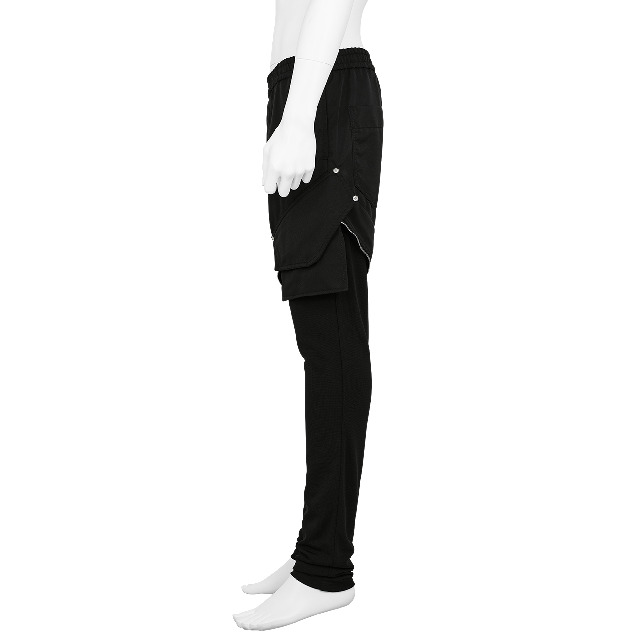 ZIP OFF TRACK PANT BLACK