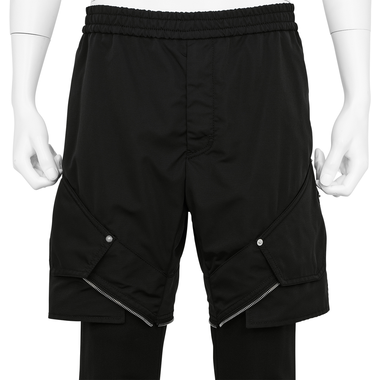 ZIP OFF TRACK PANT BLACK