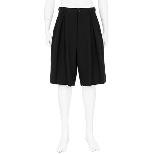 PLEATS SHORTS BLACK