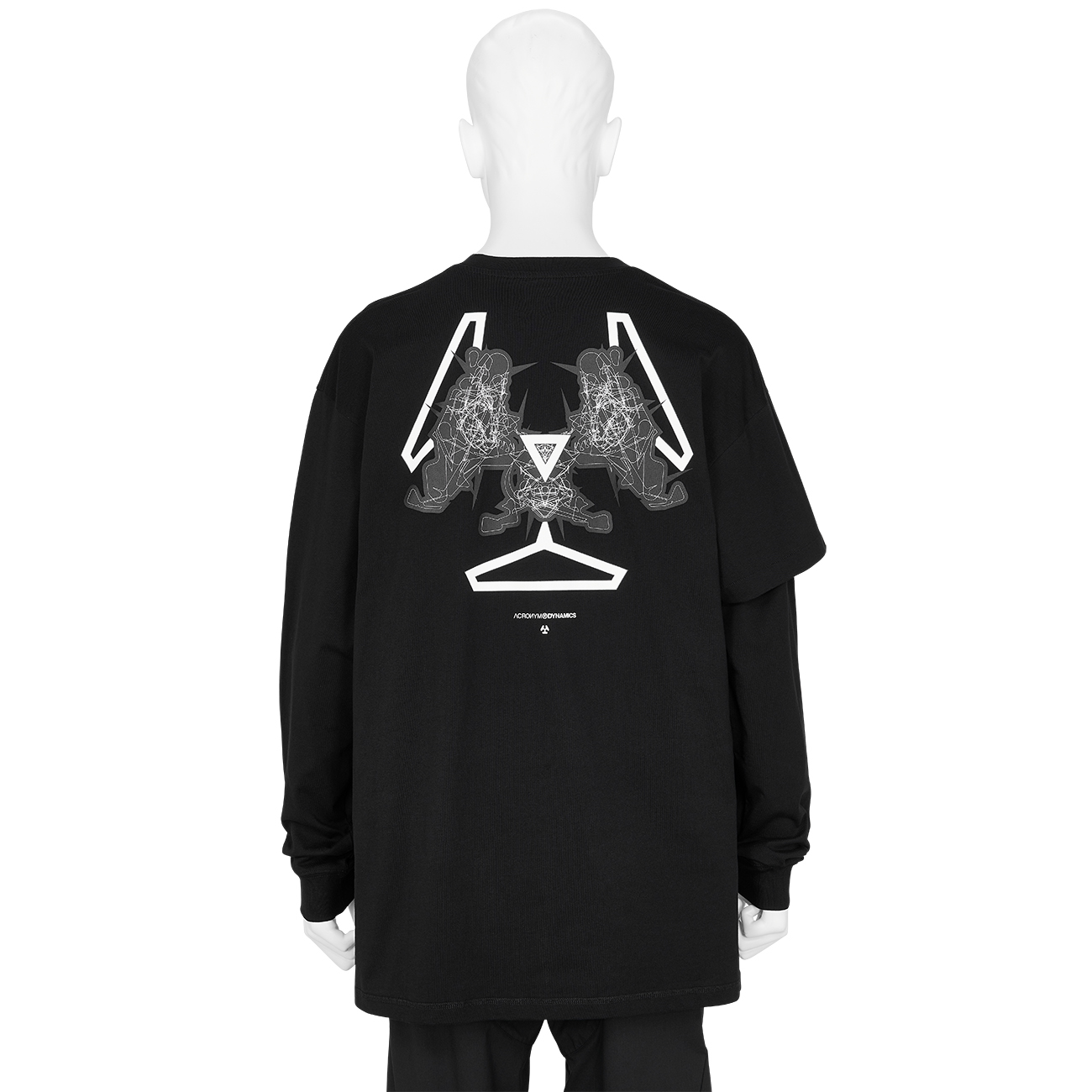 S29-PR-A ORGANIC COTTON LONG SLEEVE T-SHIRT BLACK - ACRONYM