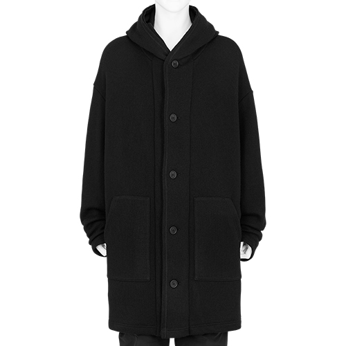 KNIT COAT BLACK