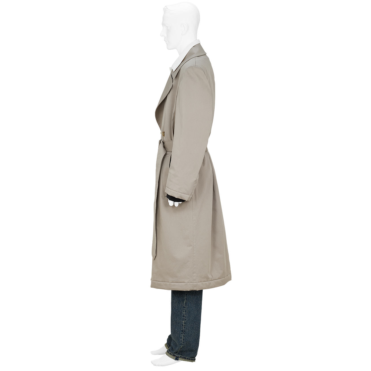 国内定価43万円Maison margiela wax-coated trench coat