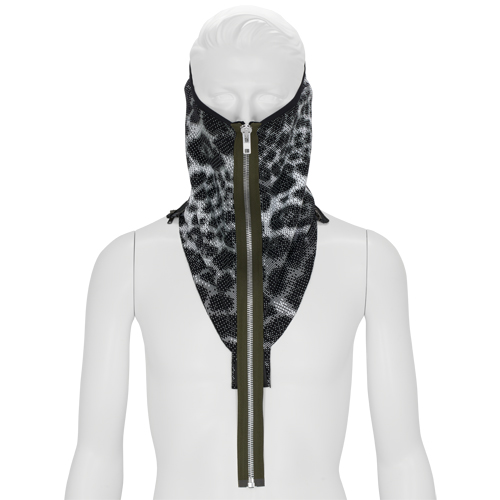 NG4-PS MODULAR ZIPPERED POWERSTRETCH® NECK GAITER LEOPARD