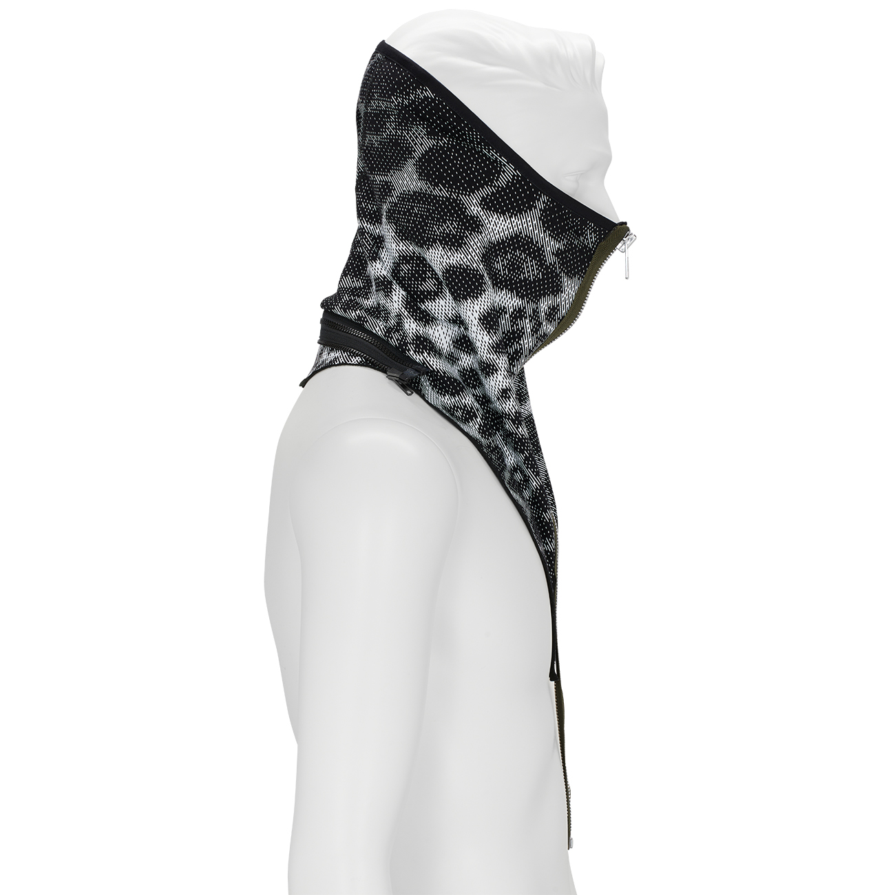 NG4-PS MODULAR ZIPPERED POWERSTRETCH® NECK GAITER LEOPARD