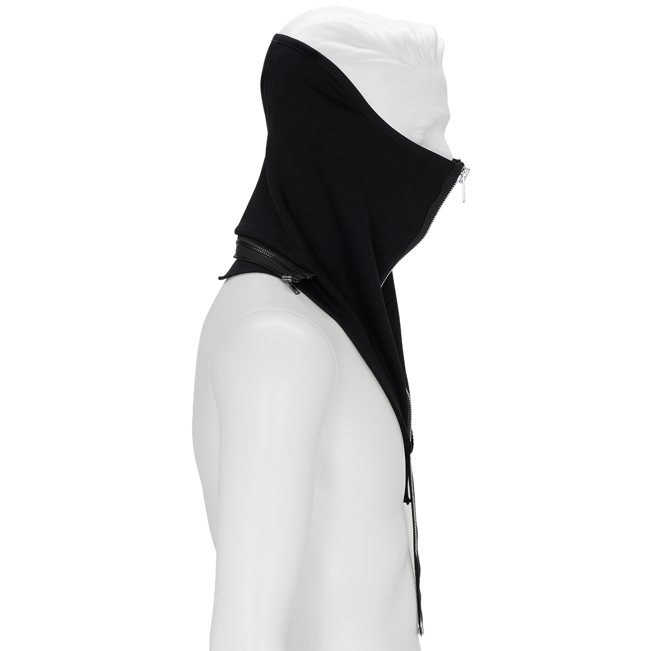 NG4-PS MODULAR ZIPPERED POWERSTRETCH® NECK GAITER BLACK - ACRONYM